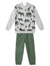 Denokids Erkek Çocuk LMG Animals Eşofman Altı Üstü Takım Gri Haki MS-22S1-008