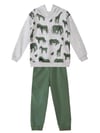 Denokids Erkek Çocuk LMG Animals Eşofman Altı Üstü Takım Gri Haki MS-22S1-008