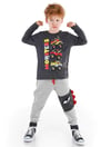 Denokids Erkek Çocuk  Monster Race T-shirt Pantolon Takım CFF-21S1-065