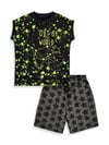 Denokids Erkek Çocuk Out Of World Tişört Şort Takım CFF-26Y1-103
