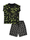Denokids Erkek Çocuk Out Of World Tişört Şort Takım CFF-26Y1-103