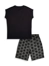 Denokids Erkek Çocuk Out Of World Tişört Şort Takım CFF-26Y1-103
