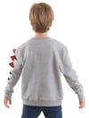 Denokids Erkek Çocuk Şekerci Dinozor Sweatshirt Gri CFF-22S1-097