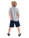 Denokids Erkek Çocuk Sharrk Polo Yaka Tişört Şort Takım MS-24Y1-034