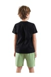 Denokids Erkek Çocuk Start Game T-shirt Şort Takım Siyah CFF-25Y1-041