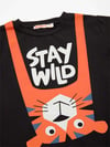 Denokids Erkek Çocuk Stay Wild T-shirt Kamuflaj Kapri Pantolon Takım CFF-23Y1-003