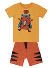 Denokids Erkek Çocuk Super Tiger T-shirt Şort Takım CFF-24Y1-031