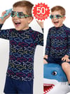 Denokids Erkek Çocuk UV Korumalı Köpekbalığı Mayo Tişört CFF-26Y1-115