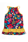 Denokids Kız Bebek Çiçekli Poplin Pamuklu Yazlık Elbise Renkli CFF-23Y2-029