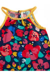Denokids Kız Bebek Çiçekli Poplin Pamuklu Yazlık Elbise Renkli CFF-23Y2-029