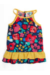 Denokids Kız Bebek Çiçekli Poplin Pamuklu Yazlık Elbise Renkli CFF-23Y2-029