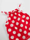 Denokids Kız Bebek Puantiye Yazlık Elbise Kırmızı CFF-23Y2-025