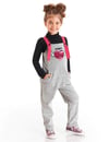 Denokids Kız Çocuk BFF Tulum Gri MS-20S1-080