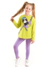 Denokids Kız Çocuk Çantada Ponçik Tunik Tayt Takım CFF-22S1-045