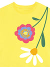 Denokids Kız Çocuk Çiçekli Elbise Sarı MS-24Y1-070