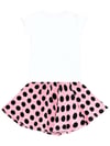 Denokids Kız Çocuk Çita Tişört Etek Takım Pembe CFF-24Y1-107