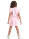 Denokids Kız Çocuk Çizgili Dostlar Elbise Pembe CFF-22Y1-031