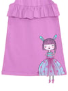 Denokids Kız Çocuk Fırfırlı Elbise Lila MS-24Y1-062
