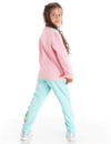 Denokids Kız Çocuk Girl Magic Eşofman Takımı Pembe Mavi CFF-20S1-113