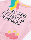 Denokids Kız Çocuk Girl Magic Eşofman Takımı Pembe Mavi CFF-20S1-113