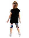 Denokids Kız Çocuk Good Vibes Tunik Tayt Takım Ms-23Y1-020