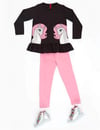 Denokids Kız Çocuk İkiz Unicorn Tunik Tayt Takım CFF-20S1-139