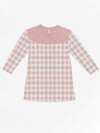 Denokids Kız Çocuk Kalpli Kedi Ekose Elbise Pembe CFF-22S1-075