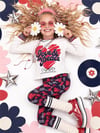 Denokids Kız Çocuk Kalpli Uzun Kol Tişört Tayt Takım Lacivert CFF-26S1-049