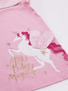 Denokids Kız Çocuk Kanatlı Unicorn Ekoseli Elbise Pembe MS-22Y1-012