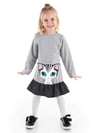 Denokids Kız Çocuk Lady Cat Elbise CFF-21S1-327