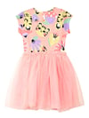 Denokids Kız Çocuk Leo Flower Tüllü Elbise CFF-24Y1-019