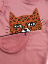 Denokids Kız Çocuk Leopar Cepli Kalın Elbise Pembe MS-21S1-028