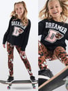 Denokids Kız Çocuk Leoparlı Tişört Tayt Takım Siyah CFF-25S1-147