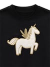 Denokids Kız Çocuk Peluş Unicorn Eşofman Takımı Siyah CFF-26S1-065