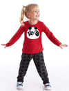 Denokids Kız Çocuk Ponponlu Panda Pantolon Takım CFF-20K1-053