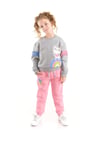 Denokids Kız Çocuk Rainbow Cat Eşofman Takım Cff-22S1-115