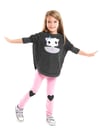 Denokids Kız Çocuk Sevgili Kedicik Sweatshirt Tayt Takım Gri Pembe MS-18S1-172