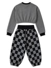 Denokids Kız Çocuk Smile Eşofman Takımı Antrasit CFF-26S1-047