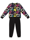 Denokids Kız Çocuk Street Style Eşofman Takımı Siyah MS-23S1-050