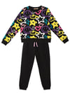 Denokids Kız Çocuk Street Style Eşofman Takımı Siyah MS-23S1-050
