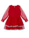 Denokids Kız Çocuk Tüllü Geyik Yılbaşı Tütü Elbise Kırmızı CFF-18K1-067