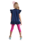 Denokids Kız Çocuk Unicorn Kedi T-shirt Tayt Takım CFF-24Y1-103