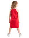 Denokids Kız Çocuk Unicorn Love Elbise Kırmızı CFF-22Y2-003
