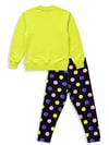 Denokids Kız Çocuk Unicorn Puantiyeli Tayt Sweatshirt Takım Fıstık Yeşili CFF-26S1-069