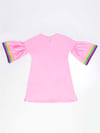 Denokids Kız Çocuk Unicorn Star Elbise Pembe CFF-21Y2-005