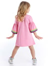 Denokids Kız Çocuk Unicorn Star Elbise Pembe CFF-21Y2-005