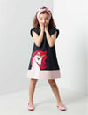 Denokids Kız Çocuk Unique Unicorn Elbise Lacivert CFF-19Y1-057