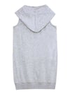 Denokids Kız Çocuk We Rock Kapüşonlu Elbise Gri Melanj MS-24Y1-052