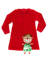 Denokids Kız Çocuk Yaramaz Geyik Yılbaşı Elbise CFF-22K1-085