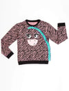 Denokids Kız Çocuk Zebra Sweatshirt CFF-21S1-031